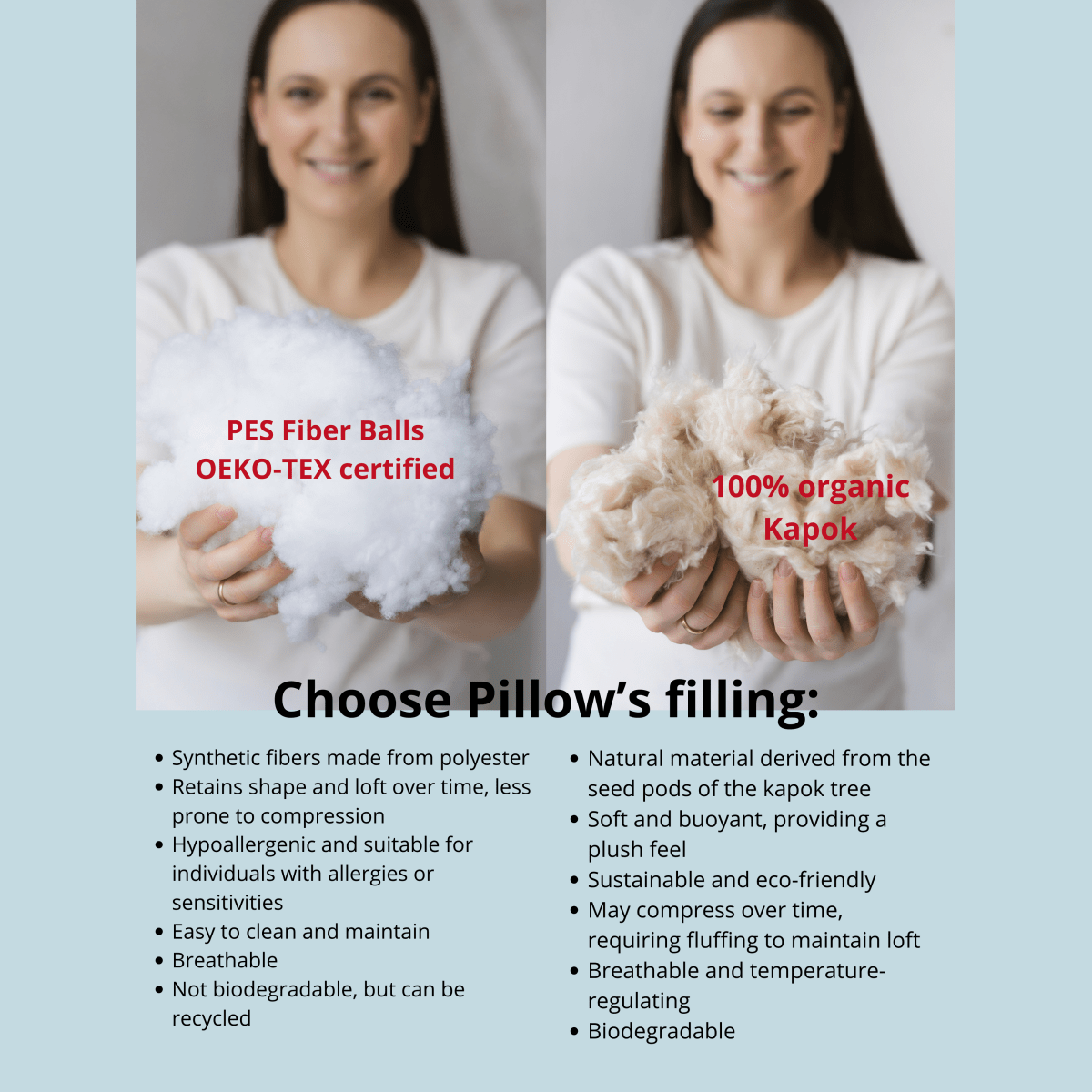 MINICAMP C-Shape Nursing & Pregnancy Pillow with Organic Navy Blue Cover | Kapok & Latex Blend or PES Filling – Nursing Pillows for children, available at Learning Bugs UK