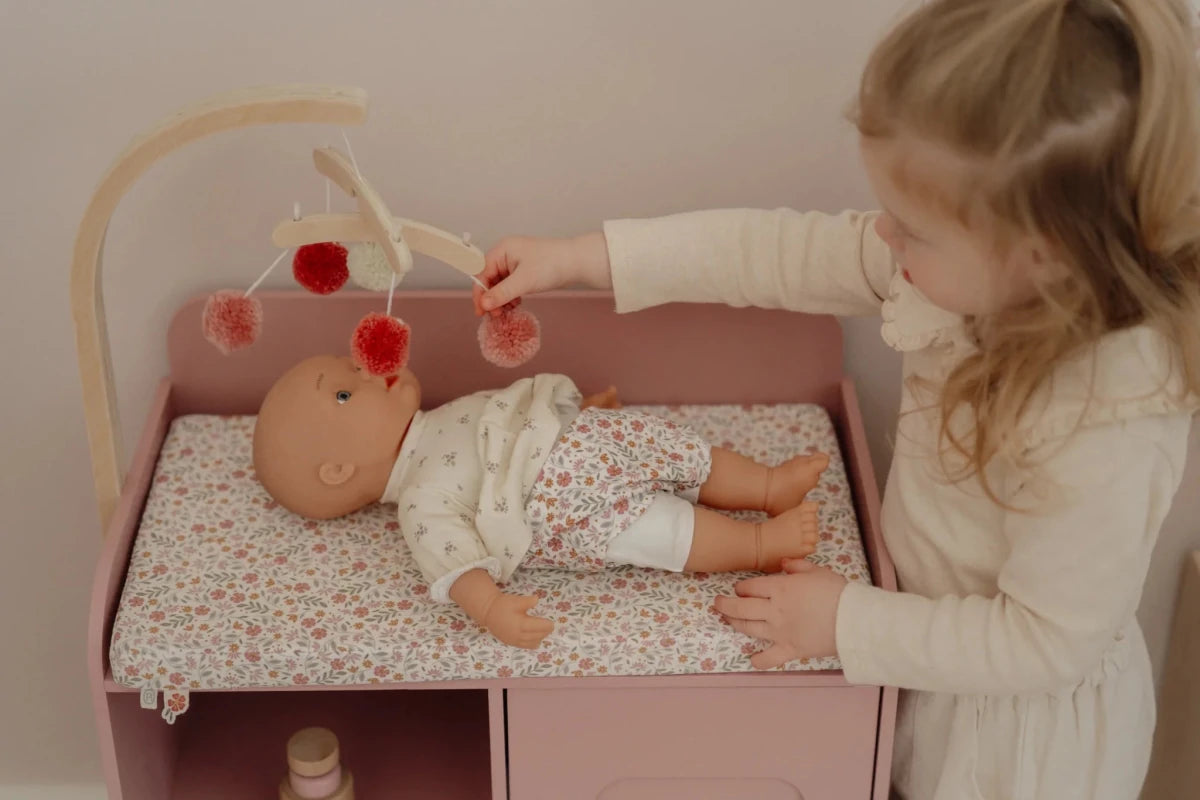 Wooden Doll Changing Table FSC – for children, available at Learning Bugs UK