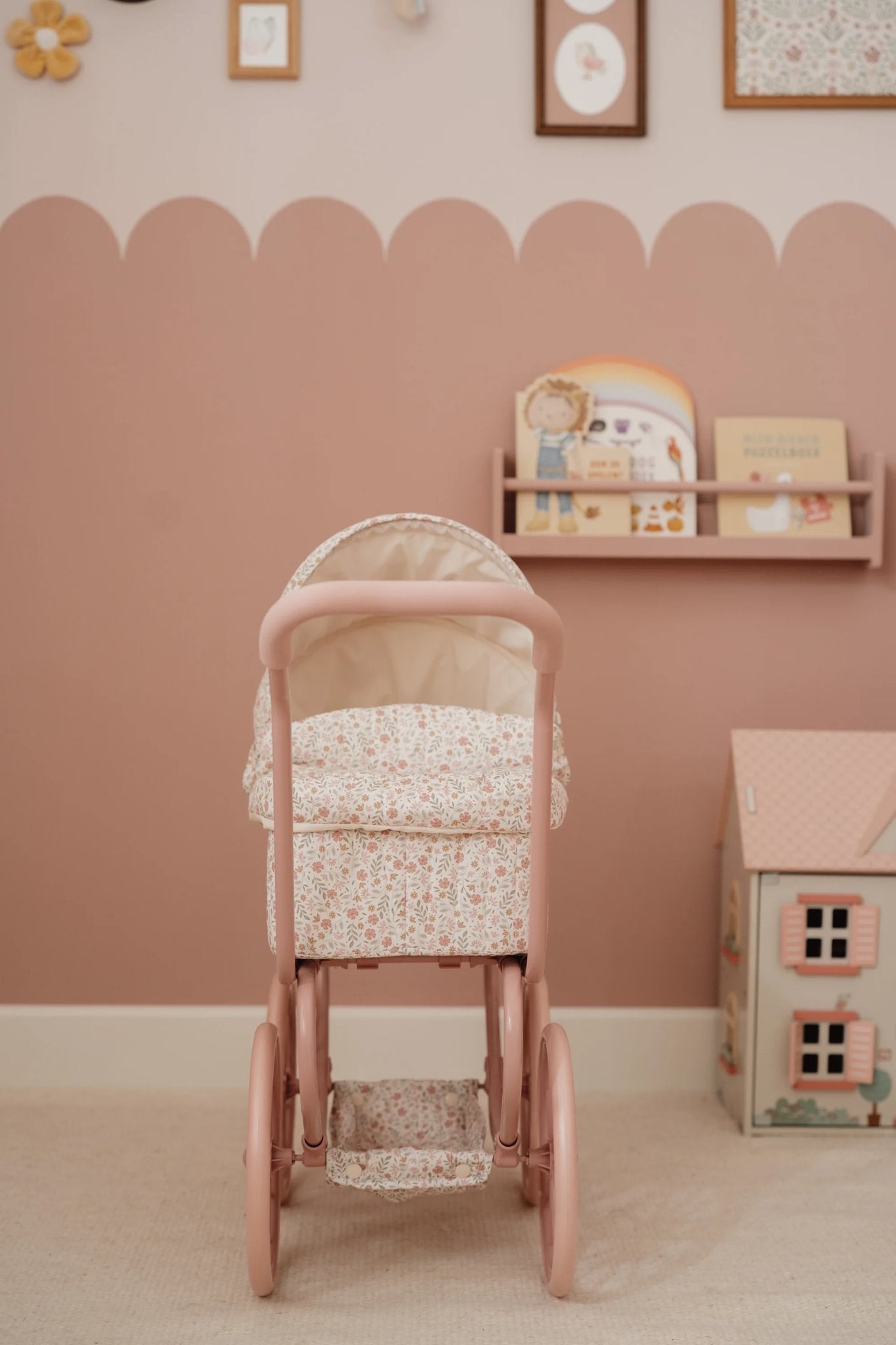 Little Dutch Metal Doll Pram - White