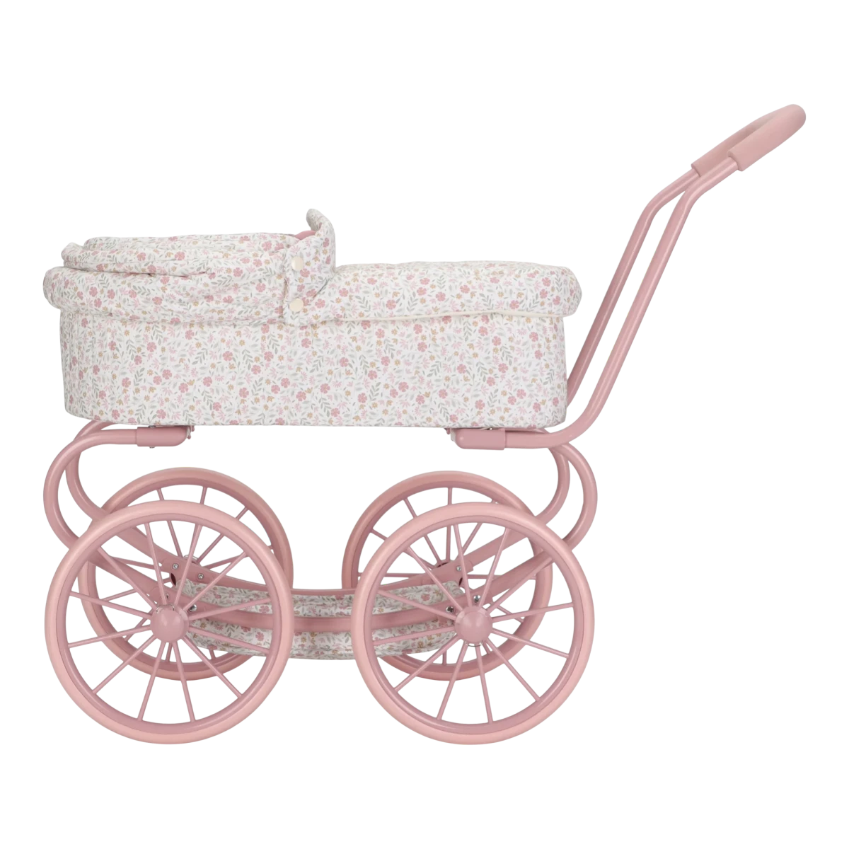 Metal Doll Pram White – for children, available at Learning Bugs UK