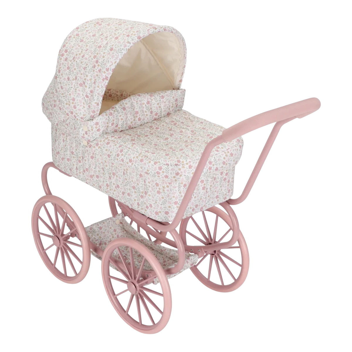 Metal Doll Pram White – for children, available at Learning Bugs UK