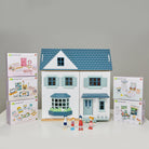 Buy Tender Leaf Dovetail Dolls House Bundle – House, Doll Family & 5 Room Sets | Wooden dolls house bundle for kids by Learning Bugs UK