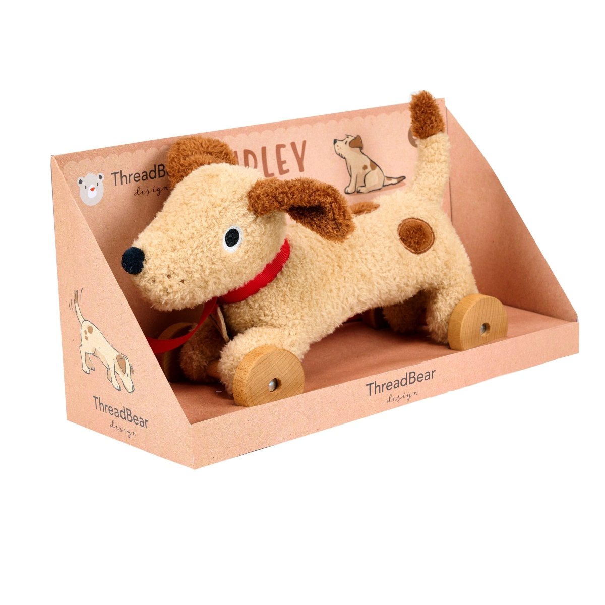 Dudley Pull Along Dog – Pull-along soft toy for children, available at Learning Bugs UK