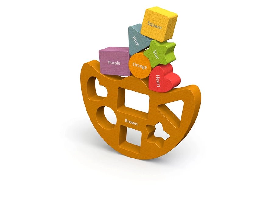Buy Begin Again Balance Boat - Shapes and Colours | for kids by Learning Bugs UK