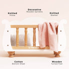 Le Toy Van wooden dolls cot, photo 2 of 8