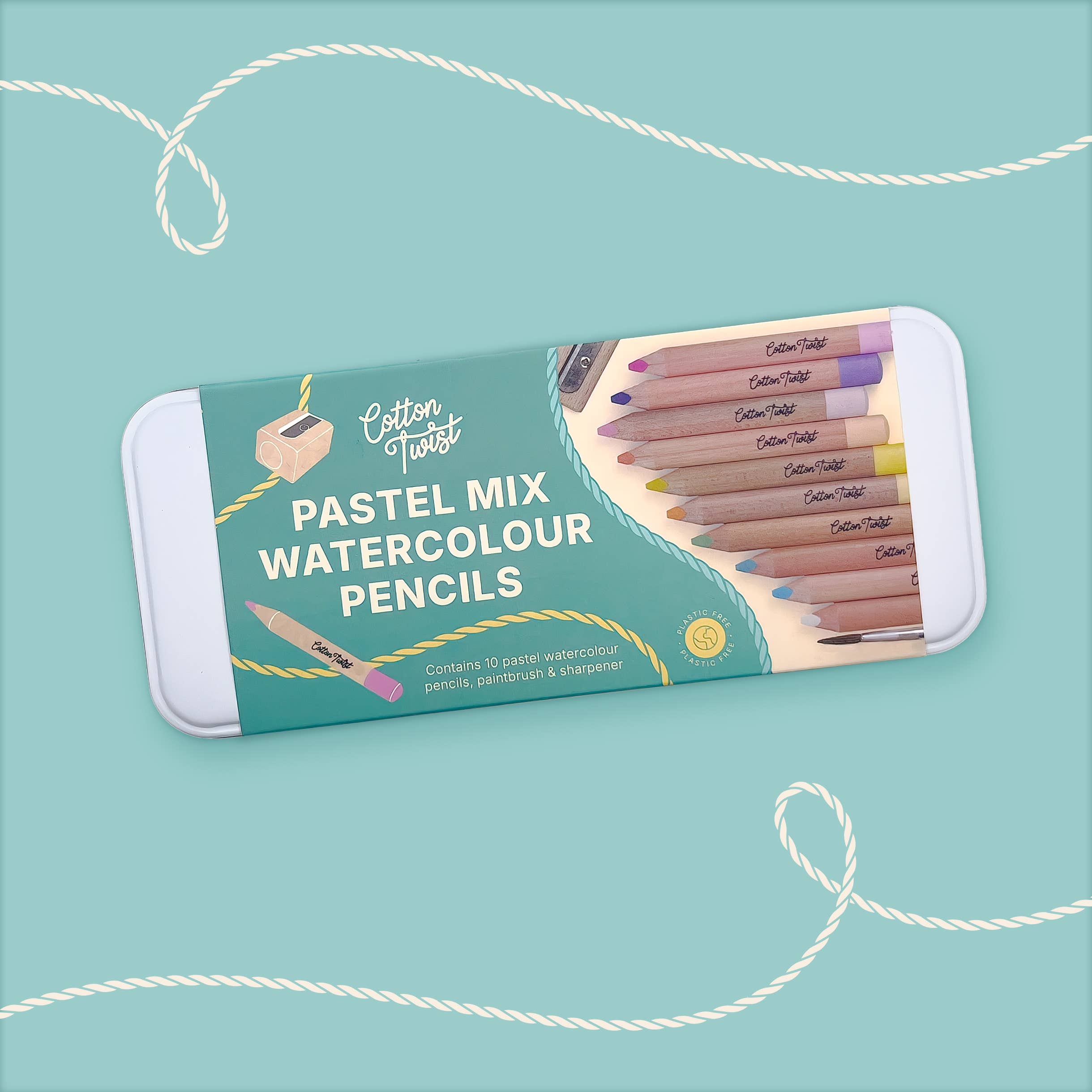Buy Pastel Mix Watercolour Pencils Set | Art and Craft Box for kids by Learning Bugs UK