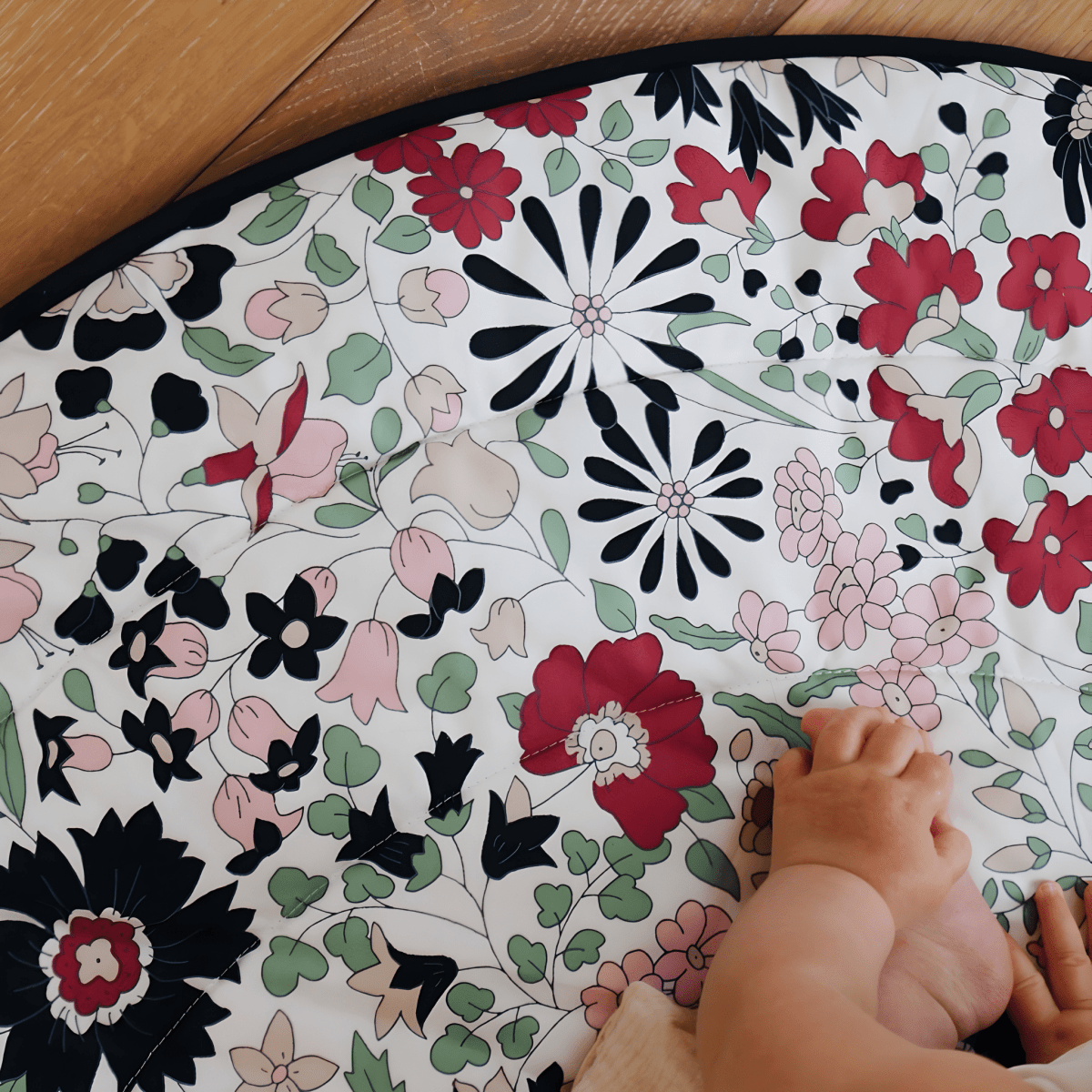 ETTA LOVES x LIBERTY – Reversible Sensory Playmat – Playmat for children, available at Learning Bugs UK