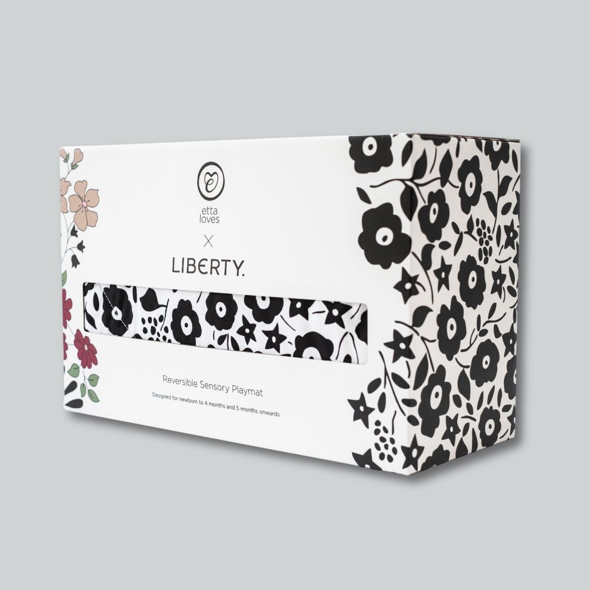 ETTA LOVES x LIBERTY – Reversible Sensory Playmat – Playmat for children, available at Learning Bugs UK