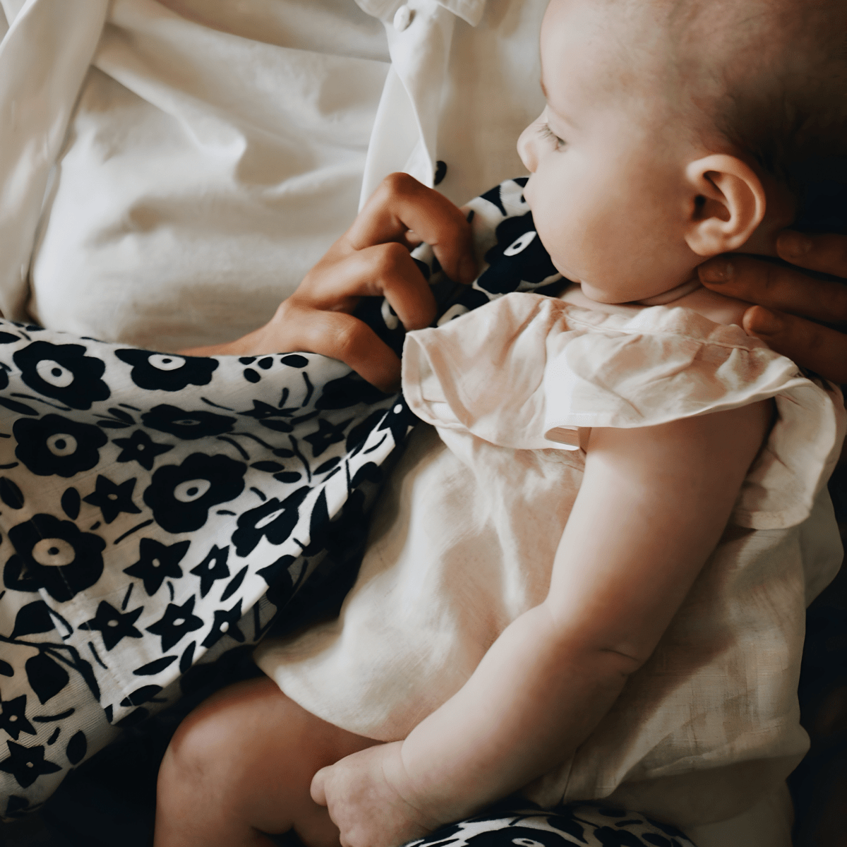 ETTA LOVES x LIBERTY – Sensory XL Muslin Swaddle – Muslin squares for children, available at Learning Bugs UK