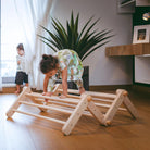 Ette Tete MOPITRI Modifiable Pikler Climbing Triangle with 1 Ramp – for children, available at Learning Bugs UK
