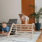 Ette Tete MOPITRI Modifiable Pikler Climbing Triangle with 1 Ramp – for children, available at Learning Bugs UK