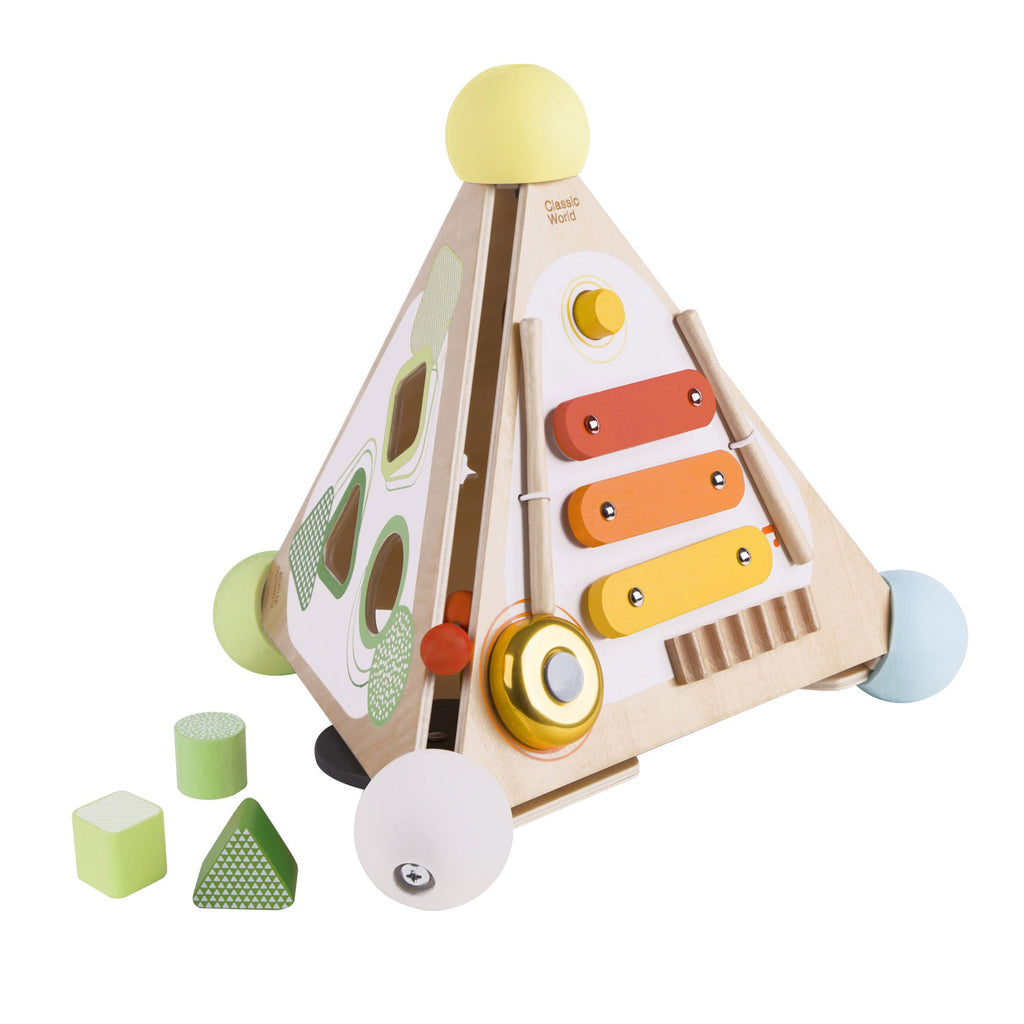 Classic World Pyramid Activity Box by Classic World Toys - Learning Bugs UK