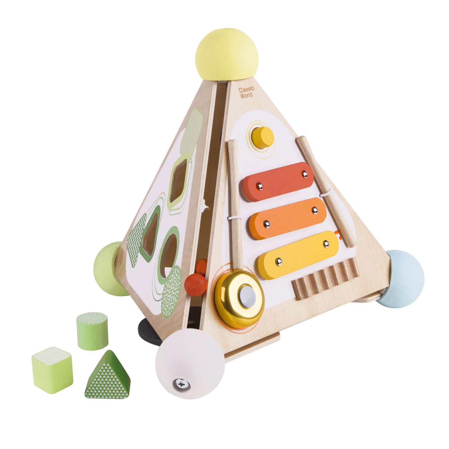 Classic World Pyramid Activity Box by Classic World Toys - Learning Bugs UK