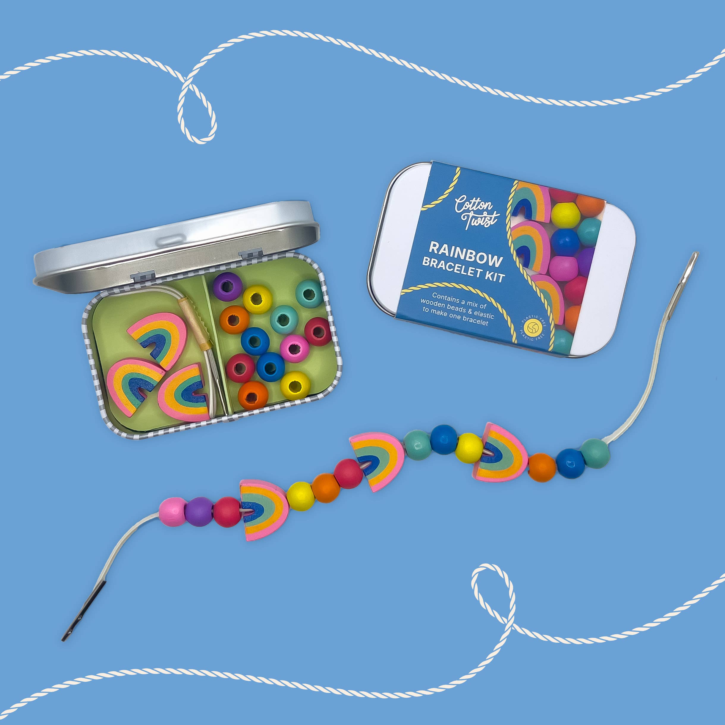 Buy Rainbow Bracelet Gift Kit | Art and Craft Box for kids by Learning Bugs UK