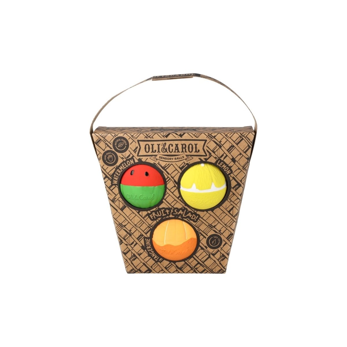 Oli & Carol Baby Sensory Ball Fruit Salad – Baby Sensory Toys for children, available at Learning Bugs UK