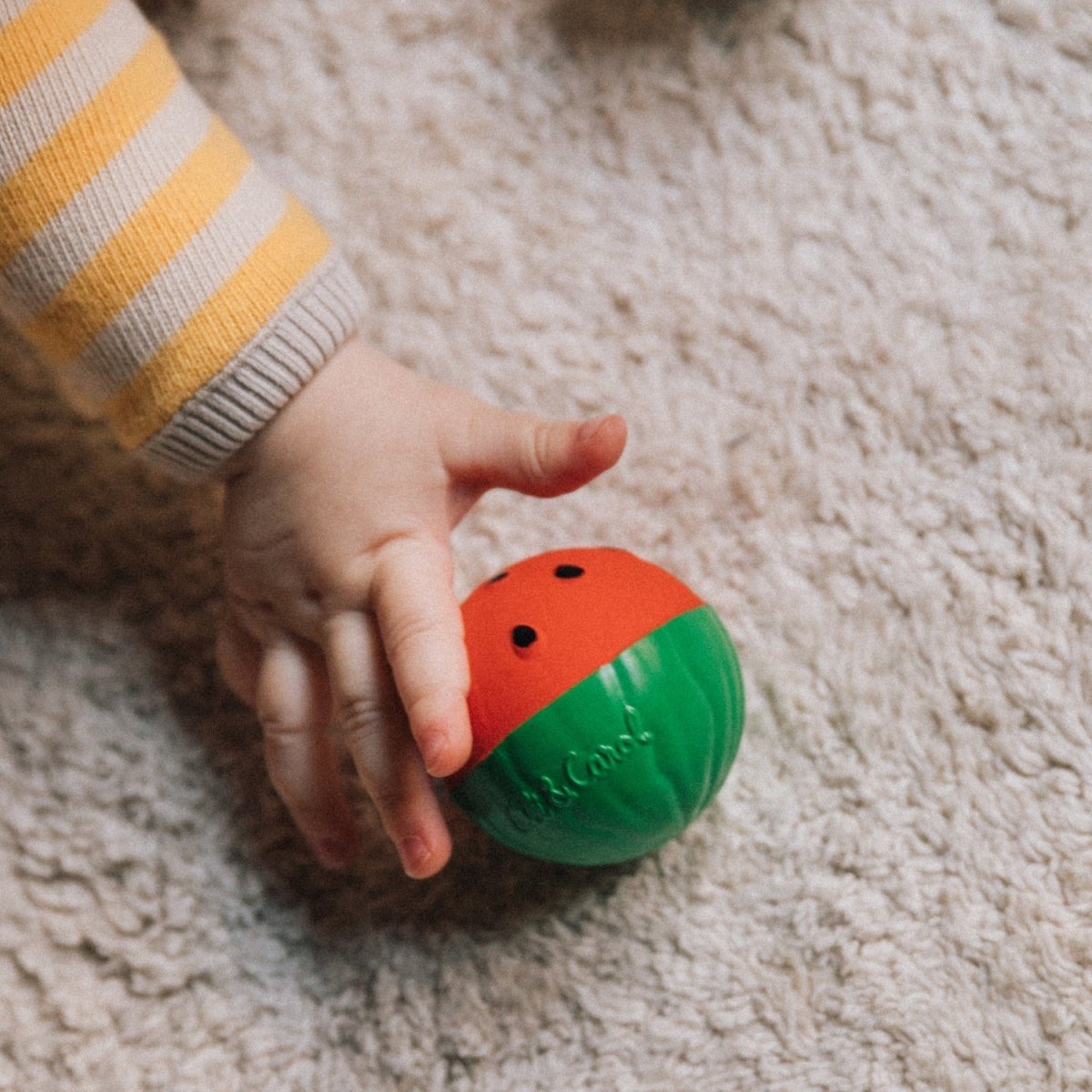 Oli & Carol Baby Sensory Ball Fruit Salad – Baby Sensory Toys for children, available at Learning Bugs UK