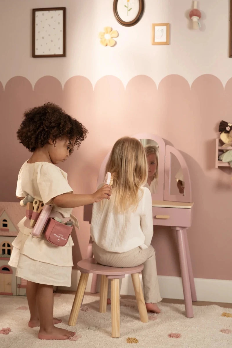 Wooden Hairdresser Set FSC – for children, available at Learning Bugs UK