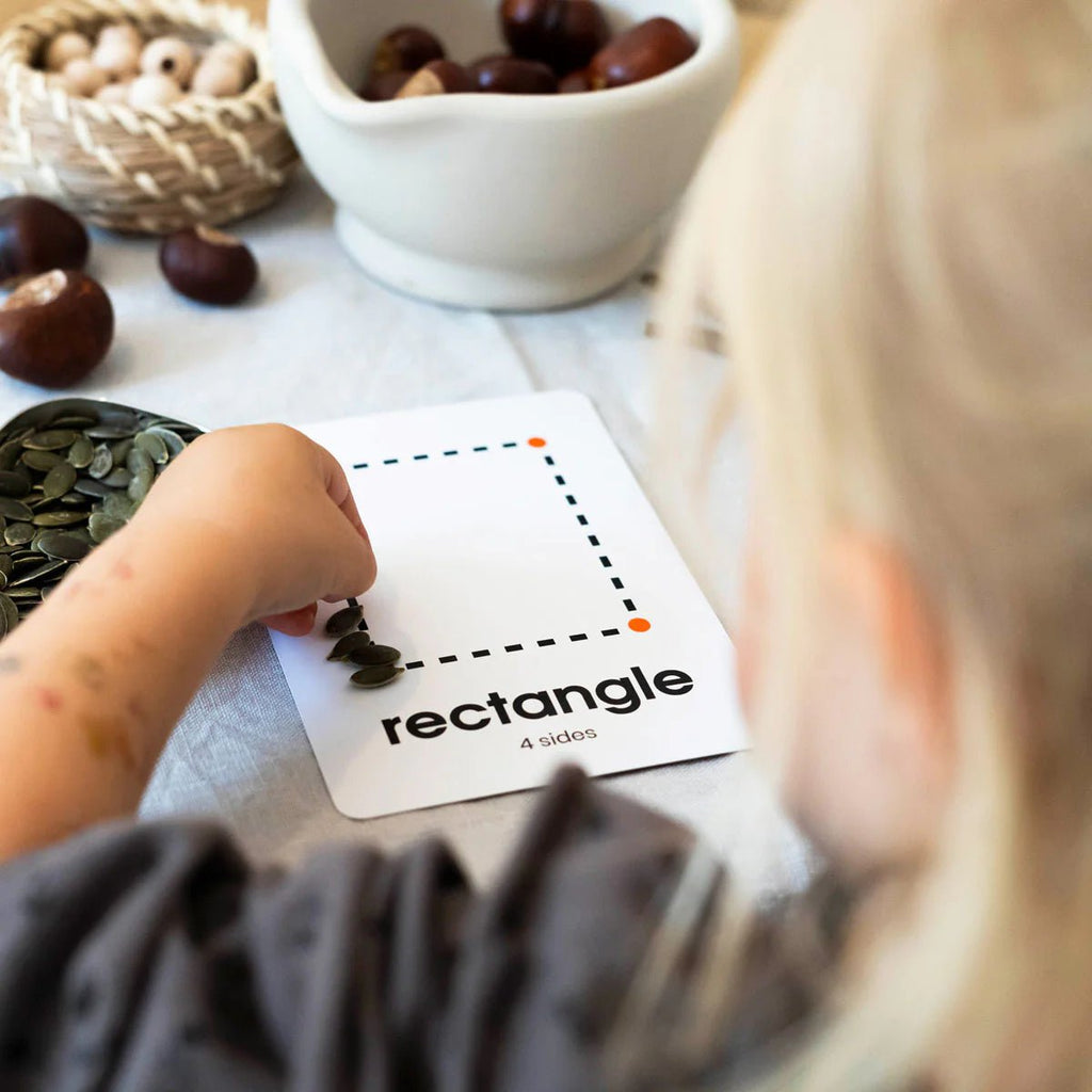 Buy Happy Little Doers Learn Shapes Flashcards | for kids by Learning Bugs UK