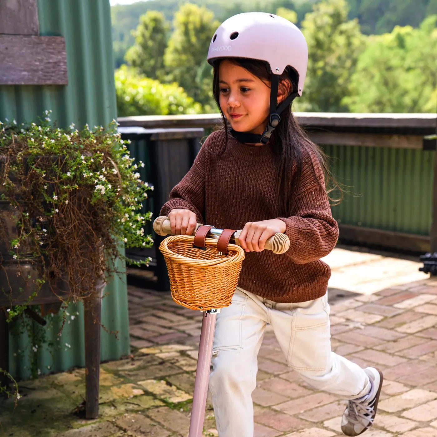 Buy Banwood Classic – Kids Bike & Scooter Helmet (Matte Dusty Pink) | HELMET for kids by Learning Bugs UK