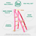 Goodevas Montessori Helper Tower – Pink – Learning Towers for children, available at Learning Bugs UK