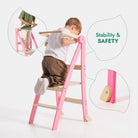 Goodevas Montessori Helper Tower – Pink – Learning Towers for children, available at Learning Bugs UK