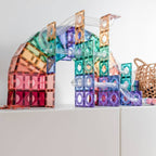 Connetix Tiles - 106 Piece Pastel Ball Run Pack by Connetix - Learning Bugs UK