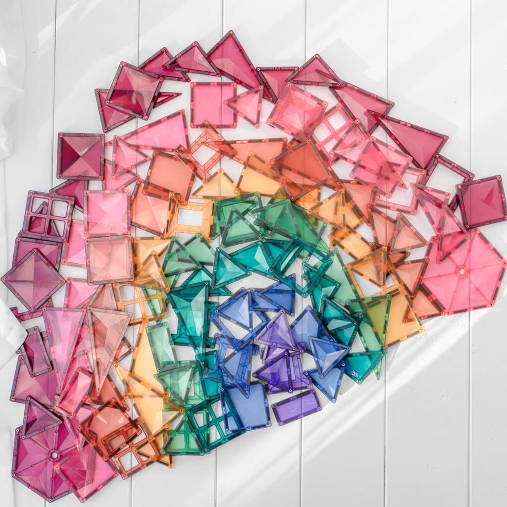 Connetix Tiles - 202 Pastel Mega Pack by Connetix - Learning Bugs UK