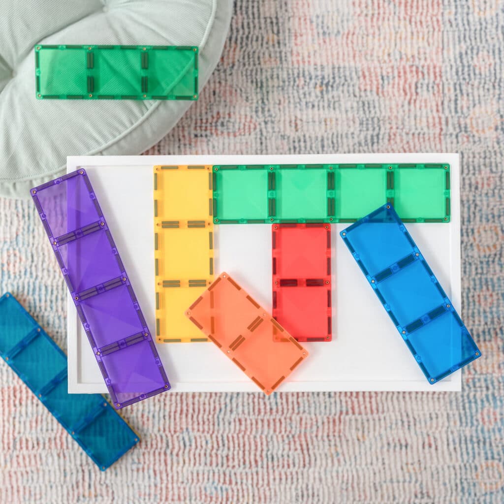 Connetix Rainbow Rectangle Pack (18 pc) by Connetix - Learning Bugs UK