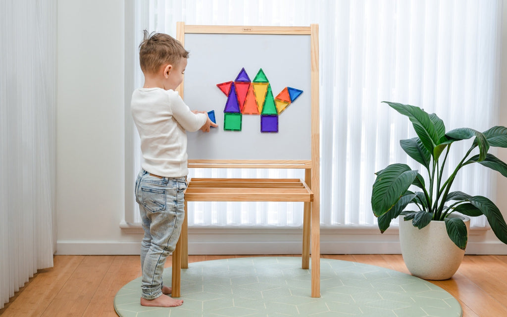 Connetix Magnetic Tiles Rainbow Bundle – for children, available at Learning Bugs UK