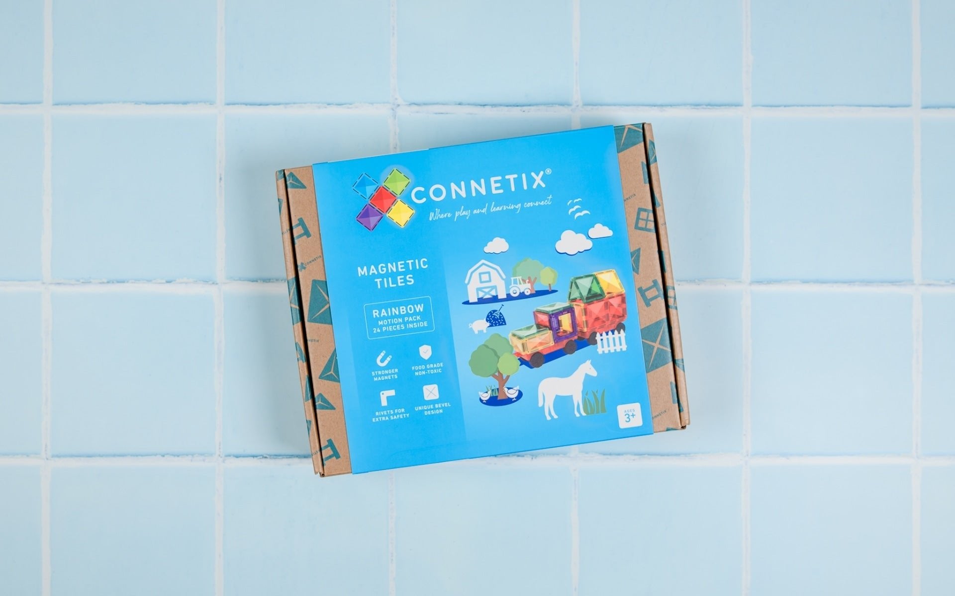 Connetix Tiles - 24 Piece Motion Pack by Connetix - Learning Bugs UK