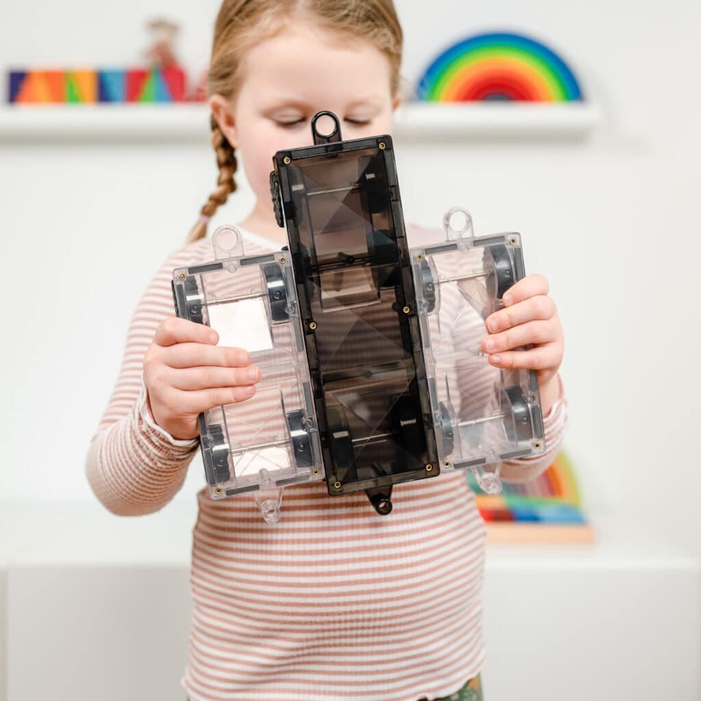 Connetix Rainbow Transport Pack (50 pc) - Magnetic Vehicle Building Set by Connetix - Learning Bugs UK