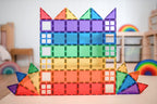Connetix Tiles - 60 Piece Rainbow Starter Pack by Connetix - Learning Bugs UK