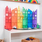 Connetix Tiles - 102 Piece Rainbow Creative Pack by Connetix - Learning Bugs UK