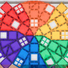 Connetix Tiles - 102 Piece Rainbow Creative Pack by Connetix - Learning Bugs UK