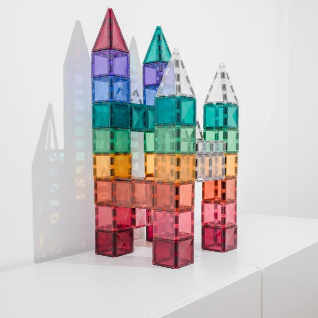 Connetix Tiles - 40 Piece Pastel Square Pack by Connetix - Learning Bugs UK