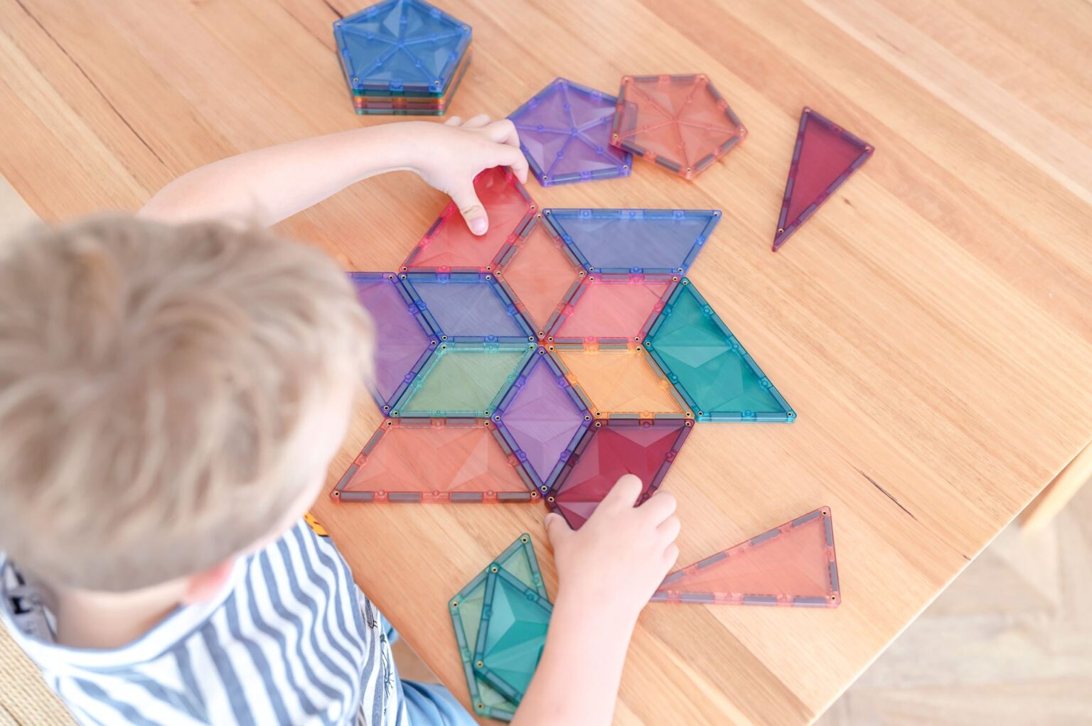 Connetix Tiles - 48 Piece Pastel Shape Expansion Pack by Connetix - Learning Bugs UK