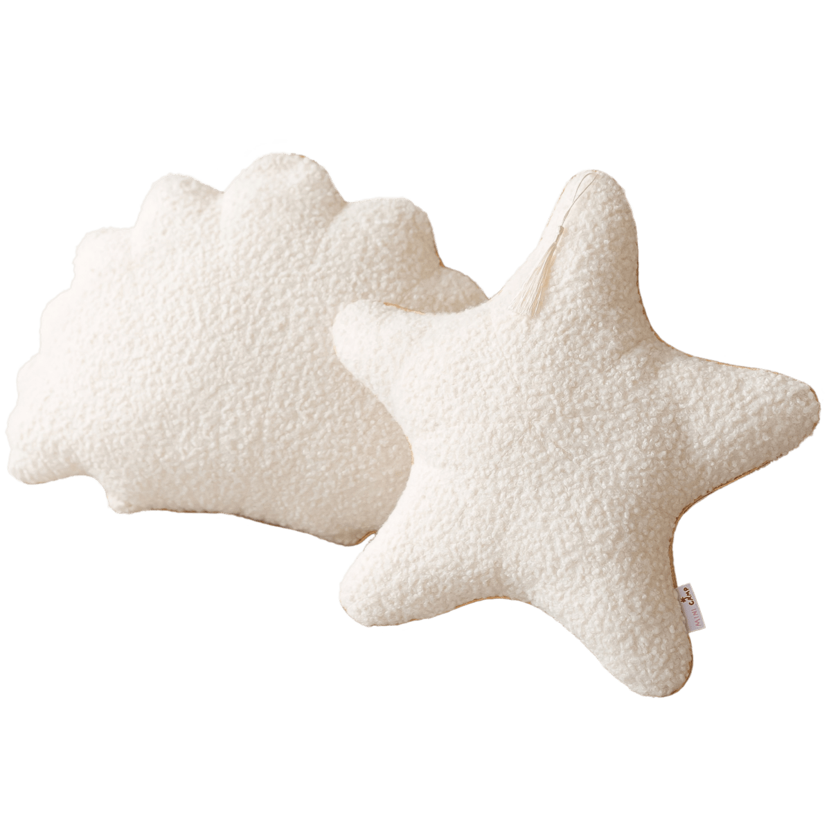 MINICAMP Seashell Pillows, Starfish Throw Pillows, Crustaceancore Decor | PACK of 2 – Decorative Pillows for children, available at Learning Bugs UK