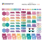 Connetix Tiles - 202 Pastel Mega Pack by Connetix - Learning Bugs UK