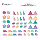 Connetix Tiles - 48 Piece Pastel Shape Expansion Pack by Connetix - Learning Bugs UK