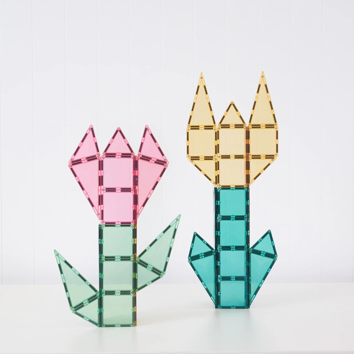 Buy Connetix Magnetic Tiles 104pc Pastel Creative Pack | for kids by Learning Bugs UK