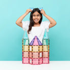 Buy Connetix Magnetic Tiles 104pc Pastel Creative Pack | for kids by Learning Bugs UK