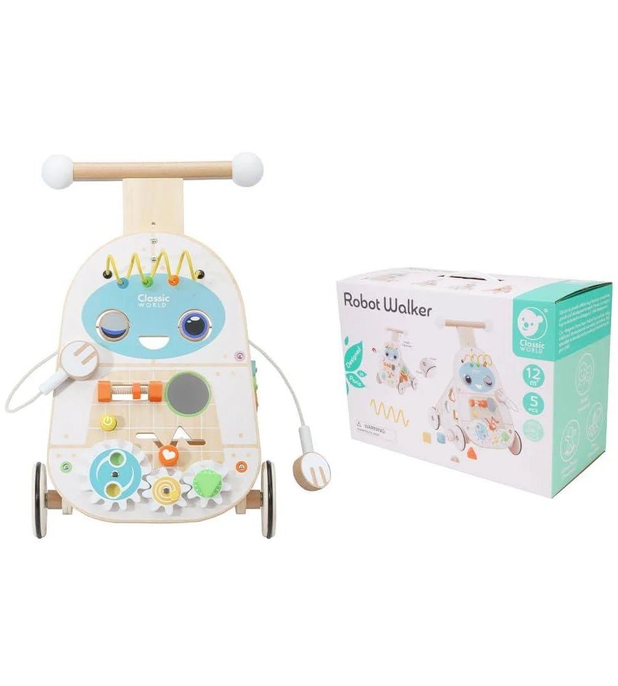 Classic World Robot Walker – Baby Walkers for children, available at Learning Bugs UK