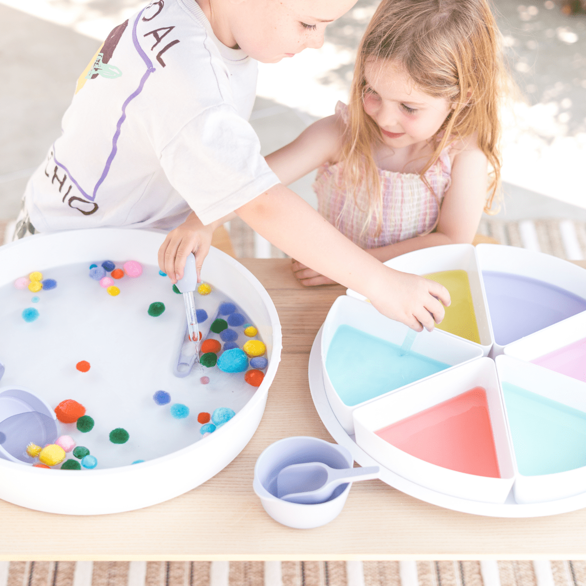 Inspire My Play award-winning Sensory PlayTRAY white deep tray for toddlers UK