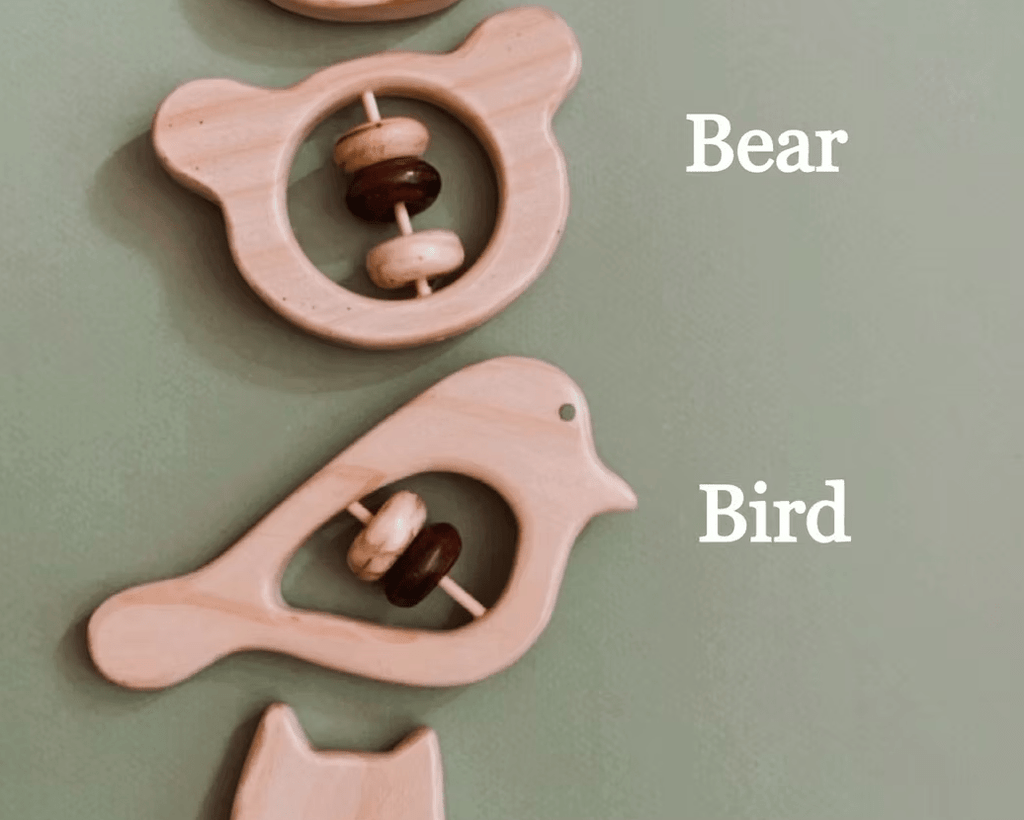 Buy Wooden Baby Rattles - Animals | for kids by Learning Bugs UK