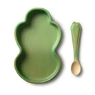Oli&Carol Kendall the Kale Plate and Spoon Set – Tableware & Cutlery for children, available at Learning Bugs UK