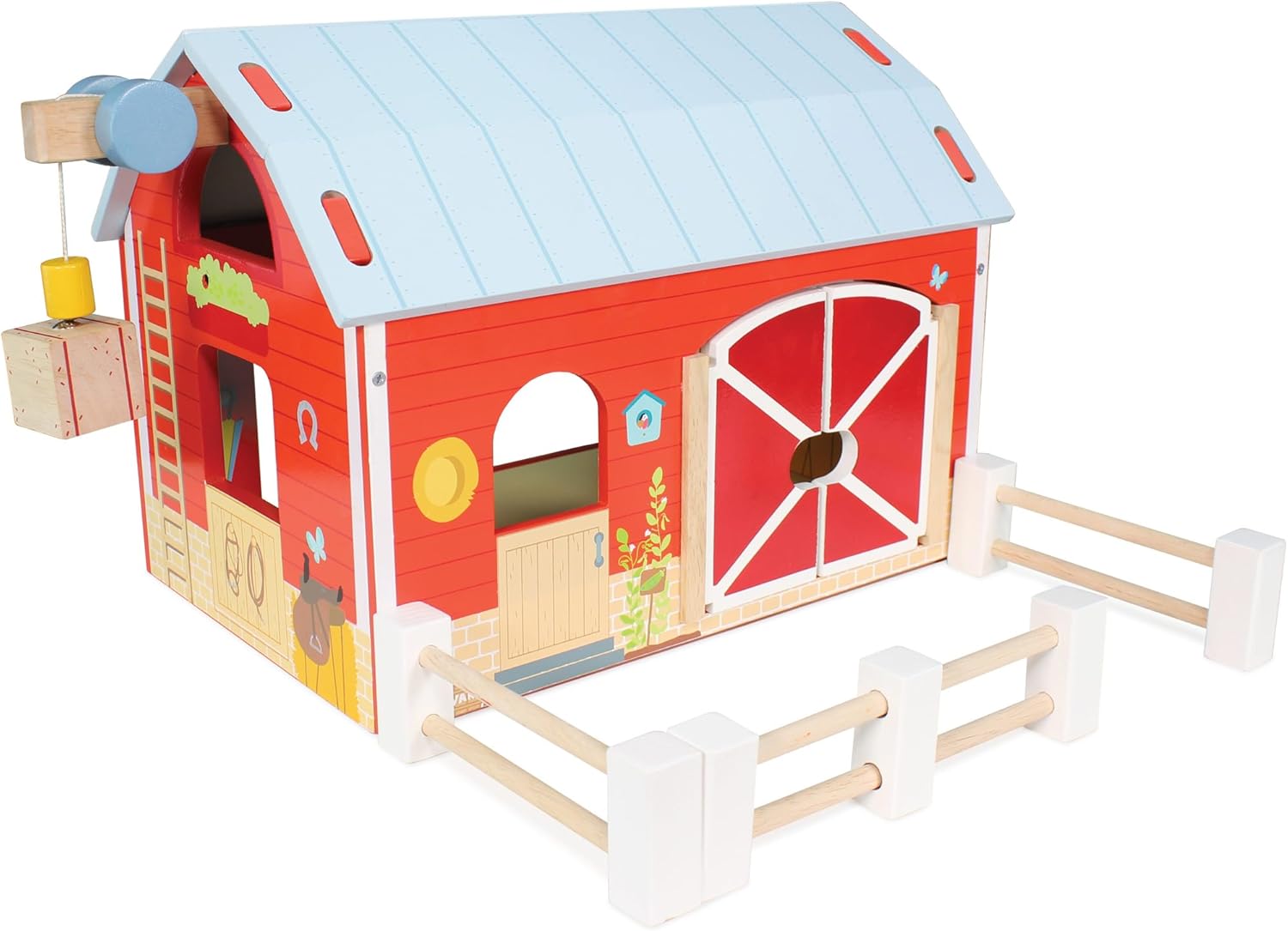 Buy Le Toy Van Wooden Red Barn – Classic Farm Playset | for kids by Learning Bugs UK