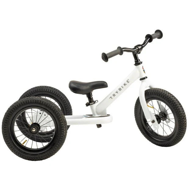 Trybike Steel White Balance Bike
