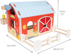 Buy Le Toy Van Wooden Red Barn – Classic Farm Playset | for kids by Learning Bugs UK