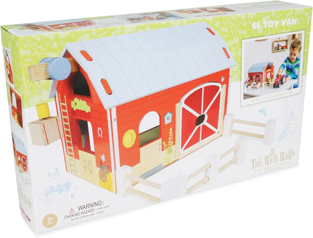 Buy Le Toy Van Wooden Red Barn – Classic Farm Playset | for kids by Learning Bugs UK