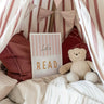 Buy Let's Read - Stripy Edition - Fine Art Print | for kids by Learning Bugs UK